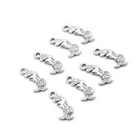 Zinc Alloy Jewelry Pendants, Mermaid, plated & DIY, metallic color plated, 18*6*1mm Approx 1mm 