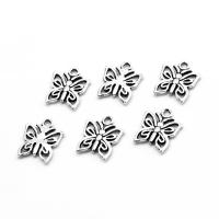 Zinc Alloy Jewelry Pendants, Butterfly, plated & DIY, metallic color plated, 11*9*1mm Approx 1mm 