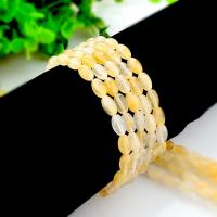 perles en Jade jaune, jaune de jade, tambour, poli, DIY Vendu par brin