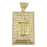 Cubic Zirconia Micro Pave Brass Pendant, Flat Round, gold color plated, micro pave cubic zirconia Approx 4mm 