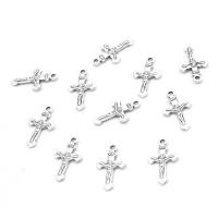 Zinc Alloy Cross Pendants, plated & DIY, metallic color plated, 16*8*1mm Approx 1mm 