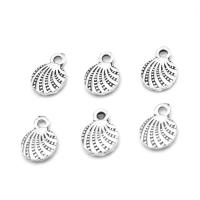 Zinc Alloy Jewelry Pendants, Shell, plated & DIY, metallic color plated, 10*6*1mm Approx 1mm 