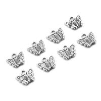 Zinc Alloy Jewelry Pendants, Butterfly, plated & DIY, metallic color plated, 9*10*1mm Approx 1mm 