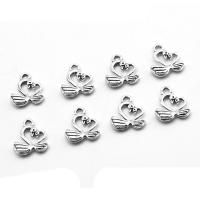 Zinc Alloy Jewelry Pendants, Swan, plated & DIY, metallic color plated, 12*9*1mm Approx 1mm 