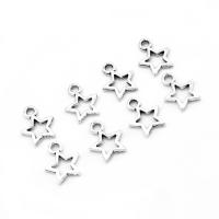 Pendentifs d'étoile en alliage zinc, alliage de zinc, Placage, différentes couleurs et motifs pour le choix & DIY, couleur métallique plaquée, 12*9*1mm Environ 2mm Vendu par sac