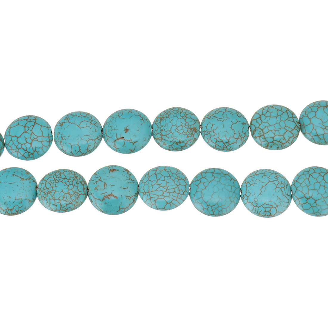 Synthetic Turquoise Beads, Flat Round, different size for choice, more colors for choice, Hole:Approx 1.5mm, Length:Approx 16 Inch, Sold By Strand