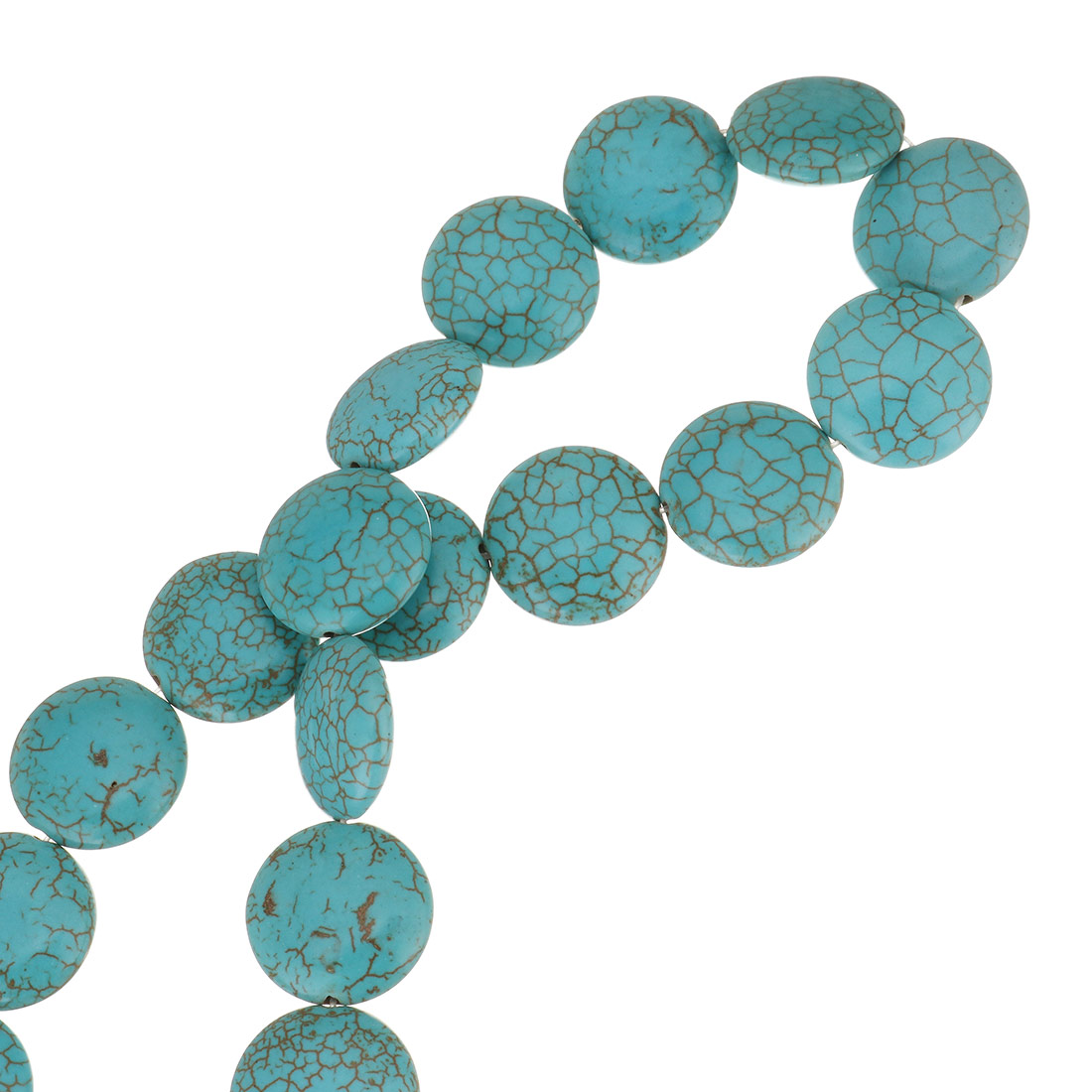 Synthetic Turquoise Beads, Flat Round, different size for choice, more colors for choice, Hole:Approx 1.5mm, Length:Approx 16 Inch, Sold By Strand