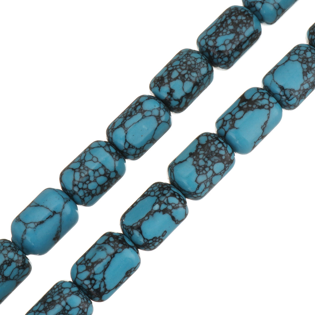 Synthetic Turquoise Beads, barrel, different size for choice, blue, Hole:Approx 1.5mm, Sold By Strand