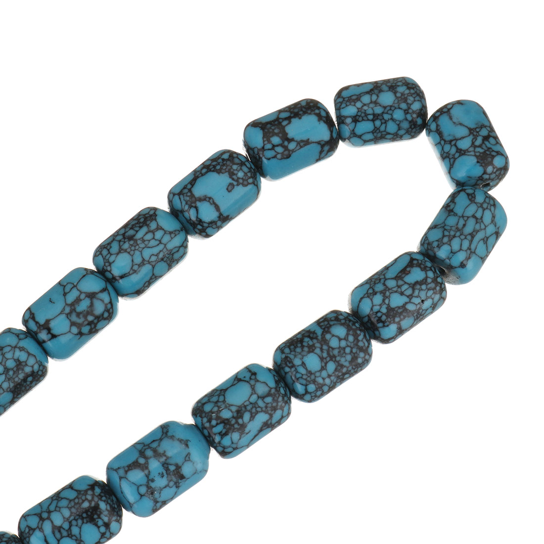 Synthetic Turquoise Beads, barrel, different size for choice, blue, Hole:Approx 1.5mm, Sold By Strand