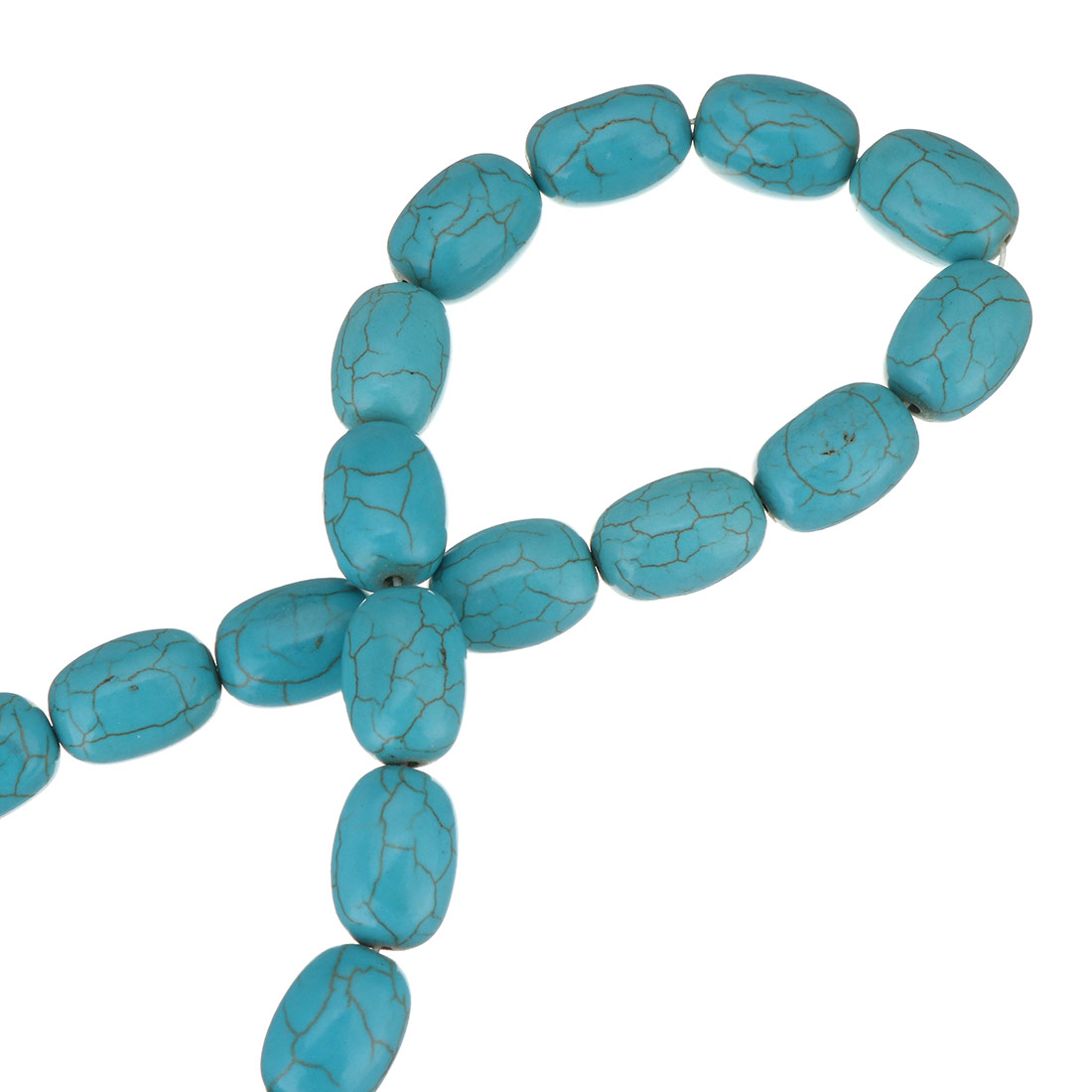 Synthetic Turquoise Beads, barrel, different size for choice, blue, Hole:Approx 1.5mm, Length:Approx 15.5 Inch, Sold By Strand