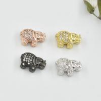 Cubic Zirconia Micro Pave Brass Beads, plated, DIY & micro pave cubic zirconia 