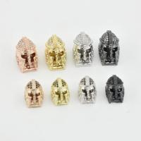 Cubic Zirconia Micro Pave Brass Beads, plated, DIY & micro pave cubic zirconia 