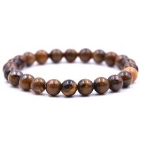 Gemstone Bracelets, Tiger Eye, with Picture Jasper, fashion jewelry & Unisex 