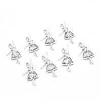 Zinc Alloy Jewelry Pendants, Girl, plated & DIY, metallic color plated, 31*18*2mm Approx 1mm 