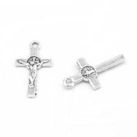 Zinc Alloy Cross Pendants, plated & DIY, metallic color plated, 22*12*2mm Approx 1mm 