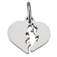 Stainless Steel Heart Pendants, fashion jewelry & for woman Approx 6mm 