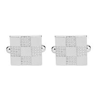 Zinc Alloy Cufflinks, silver color plated, durable & for man 