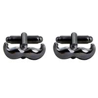 Zinc Alloy Cufflinks, gun black plated, durable & for man 