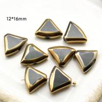 Plaqué Perles de verre, triangle, durable & DIY & styles différents pour le choix, plus de couleurs à choisir Vendu par sac