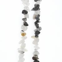 Gemstone Chips, Black Rutilated Quartz, DIY black 