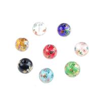 Plaqué Perles de verre, Rond, différentes couleurs et motifs pour le choix & DIY & normes différentes pour le choix, plus de couleurs à choisir Vendu par sac