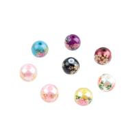 Plaqué Perles de verre, Rond, différentes couleurs et motifs pour le choix & DIY & normes différentes pour le choix, plus de couleurs à choisir Vendu par sac