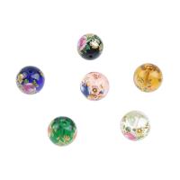 Plaqué Perles de verre, Rond, différentes couleurs et motifs pour le choix & DIY & normes différentes pour le choix, plus de couleurs à choisir Vendu par sac