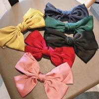 Satin Bowkont Hair Clip, Bowknot, handmade, for woman 200mm 