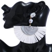 Fashion Tassel Earring, Zinc Alloy, fashion jewelry 