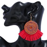 Fashion Tassel Earring, Iron, with Resin, fashion jewelry 