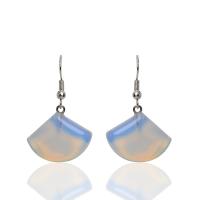 Iron Drop Earring, with Sea Opal, fashion jewelry, white 