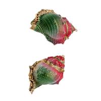 Trompette Shell pendentif en laiton, coquille de trompette, conque, Placage, DIY, multicolore, 52*35*20mm, Vendu par PC