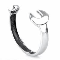 Titanium Steel Cuff Bangle, plated, for man 66.84mm 