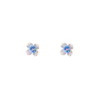 Acrylic Stud Earring, Flower, fashion jewelry & for woman 12mm 