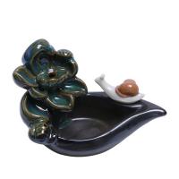 Incense Smoke Flow Backflow Holder Ceramic Incense Burner, Porcelain, plated, for home and office & durable 