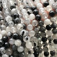 Perles Quartz rutile, Quartz rutile noir, Rond, poli, DIY & facettes, Vendu par brin