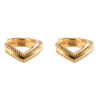 Brass Huggie Hoop Earring, fashion jewelry & micro pave cubic zirconia & for woman, 10mm 