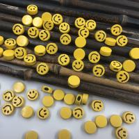 Enamel Acrylic Beads, Flat Round, DIY Approx 4mm, Approx 