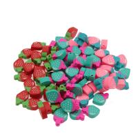 Obst Polymer Clay Perlen, Polymer Ton, Erdbeere, DIY, keine, 13*9*4mm, 1000PCs/Paar, verkauft von Paar