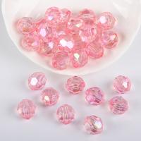 Transparent Acrylic Beads, plated, DIY 