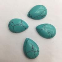 Gemstone Cabochons, Black Vein Turquoise, polished, DIY green 