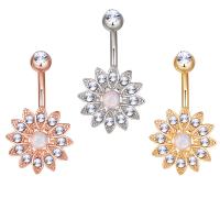 laiton parure de bijoux, fleur, Placage, trois pièces & pour femme, plus de couleurs à choisir, 31mm é, Vendu par fixé