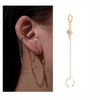 Earring Cuff and Wraps, Zinc Alloy, plated, fashion jewelry 8cmuff0c1.5cmX1cm 