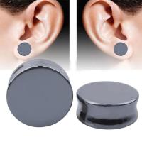 Fashion Piercing Tunnel, Hematite, Unisex black 