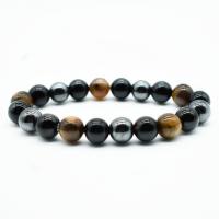 Pulsera de Piedras Preciosas, Piedra natural, con Ágata, Joyería & unisexo, más colores para la opción, Vendido por Sarta