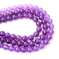 Perles améthystes Naturelles, améthyste, Rond, poli, DIY & normes différentes pour le choix, violet, Vendu par brin