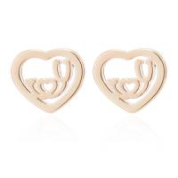 Stainless Steel Stud Earring, plated, fashion jewelry & for woman 