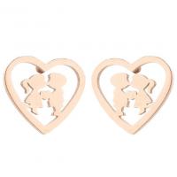 Stainless Steel Stud Earring, plated, fashion jewelry & for woman 