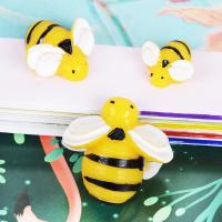 Mobile Phone DIY Decoration, Resin, Bee, stoving varnish yellow 