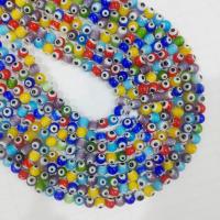 Evil Eye Lampwork Beads, Round, DIY 